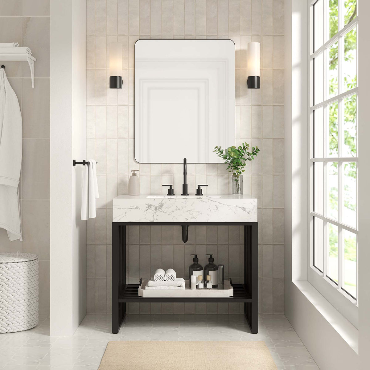 Gridiron Bathroom Vanity by Modway