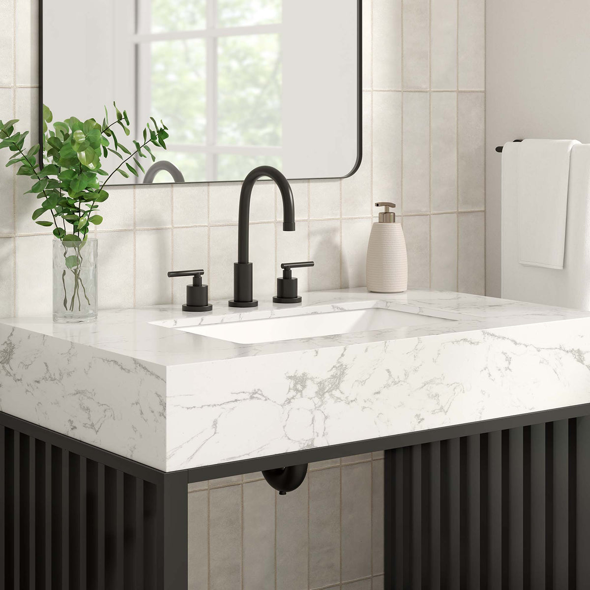 Gridiron Bathroom Vanity by Modway