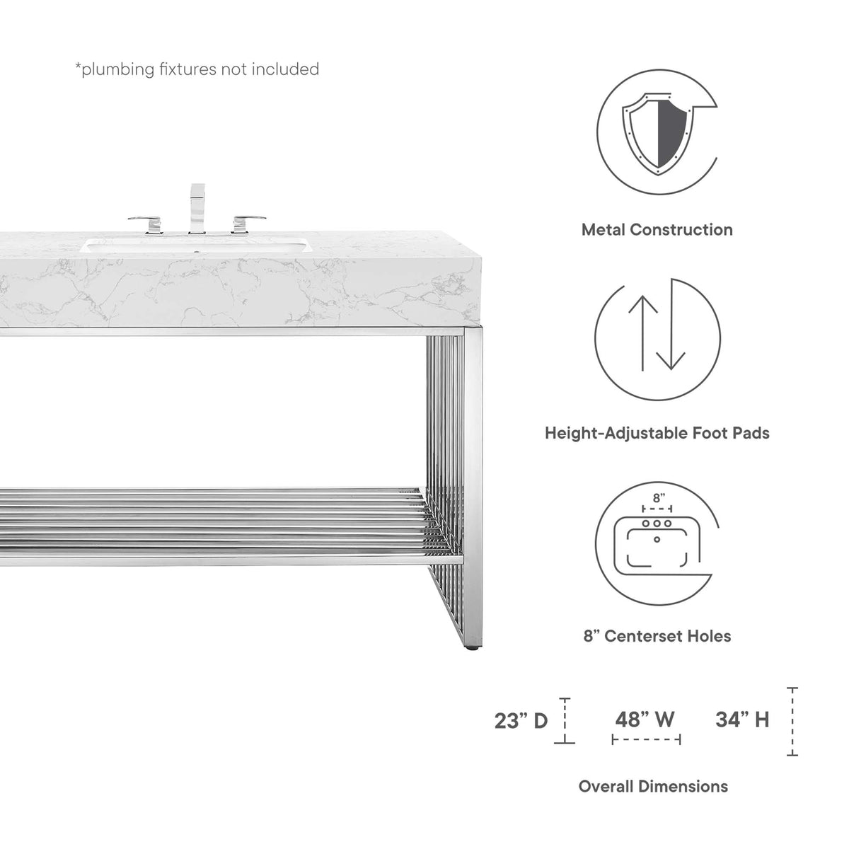 Gridiron Bathroom Vanity by Modway