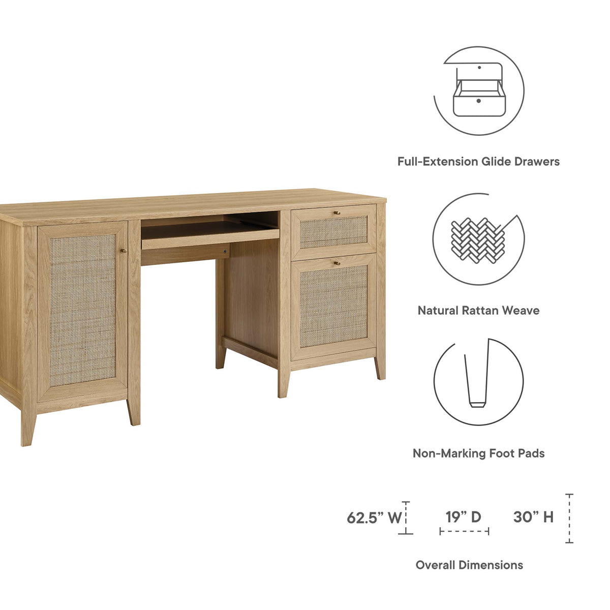 Soma Office Desk by Modway
