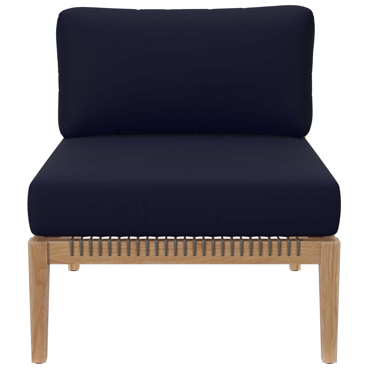 Clearwater 5-Piece Outdoor Patio Teak Wood Sectional Sofa by Modway