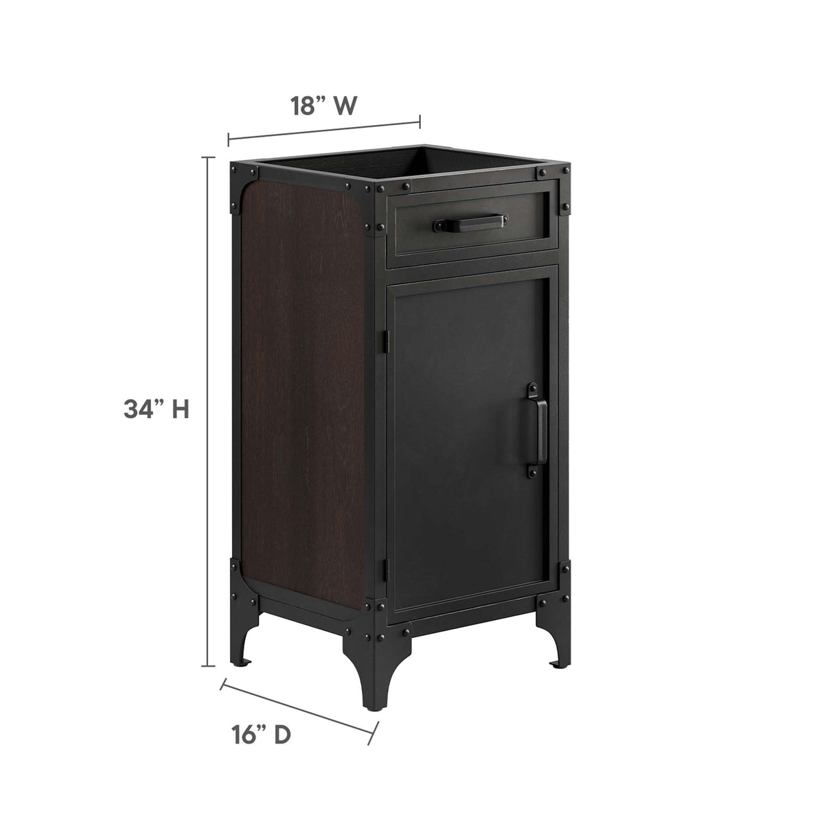 Steamforge Bathroom Vanity Cabinet (Sink Basin Not Included) by Modway