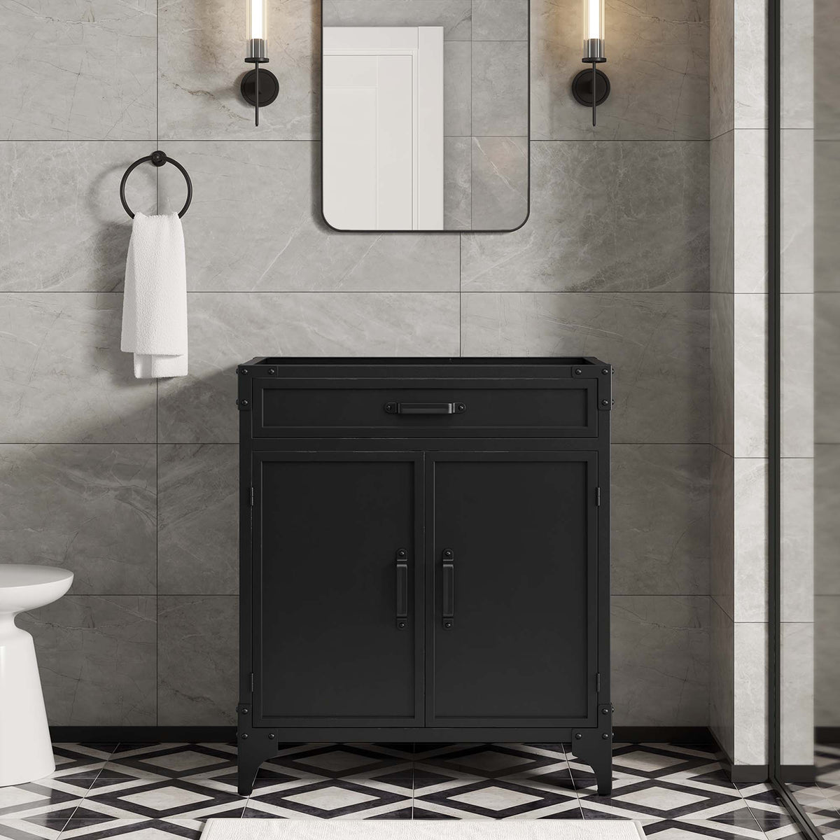 Steamforge Bathroom Vanity Cabinet (Sink Basin Not Included) by Modway