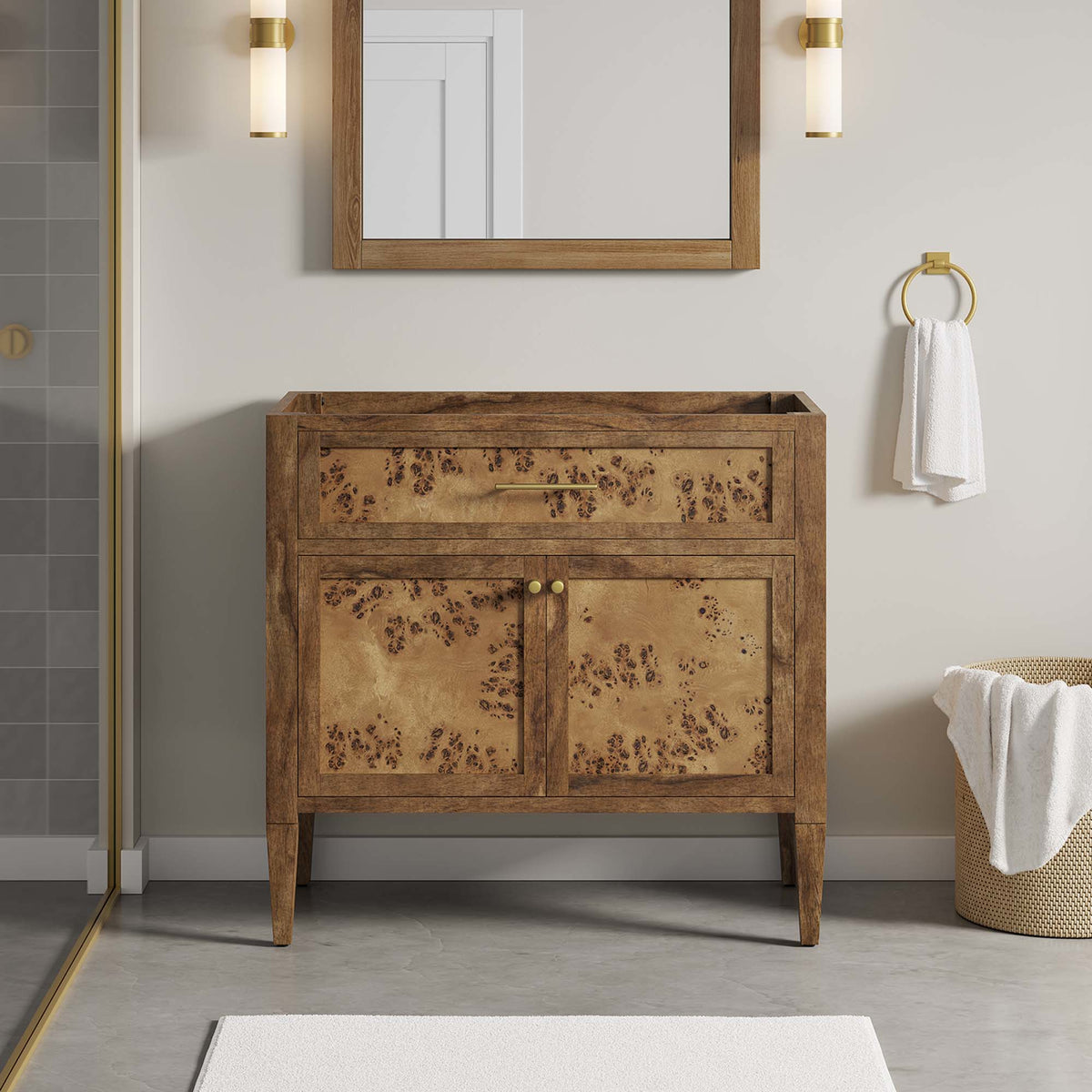 Elysian Wood Bathroom Vanity Cabinet (Sink Basin Not Included) by Modway