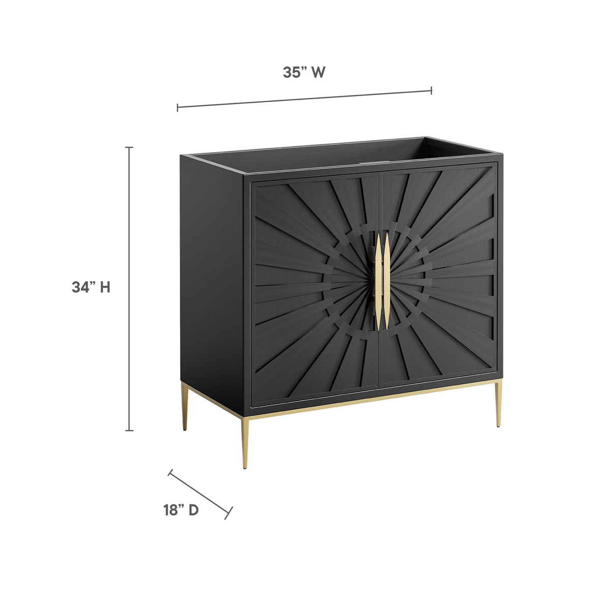 Awaken Bathroom Vanity Cabinet by Modway