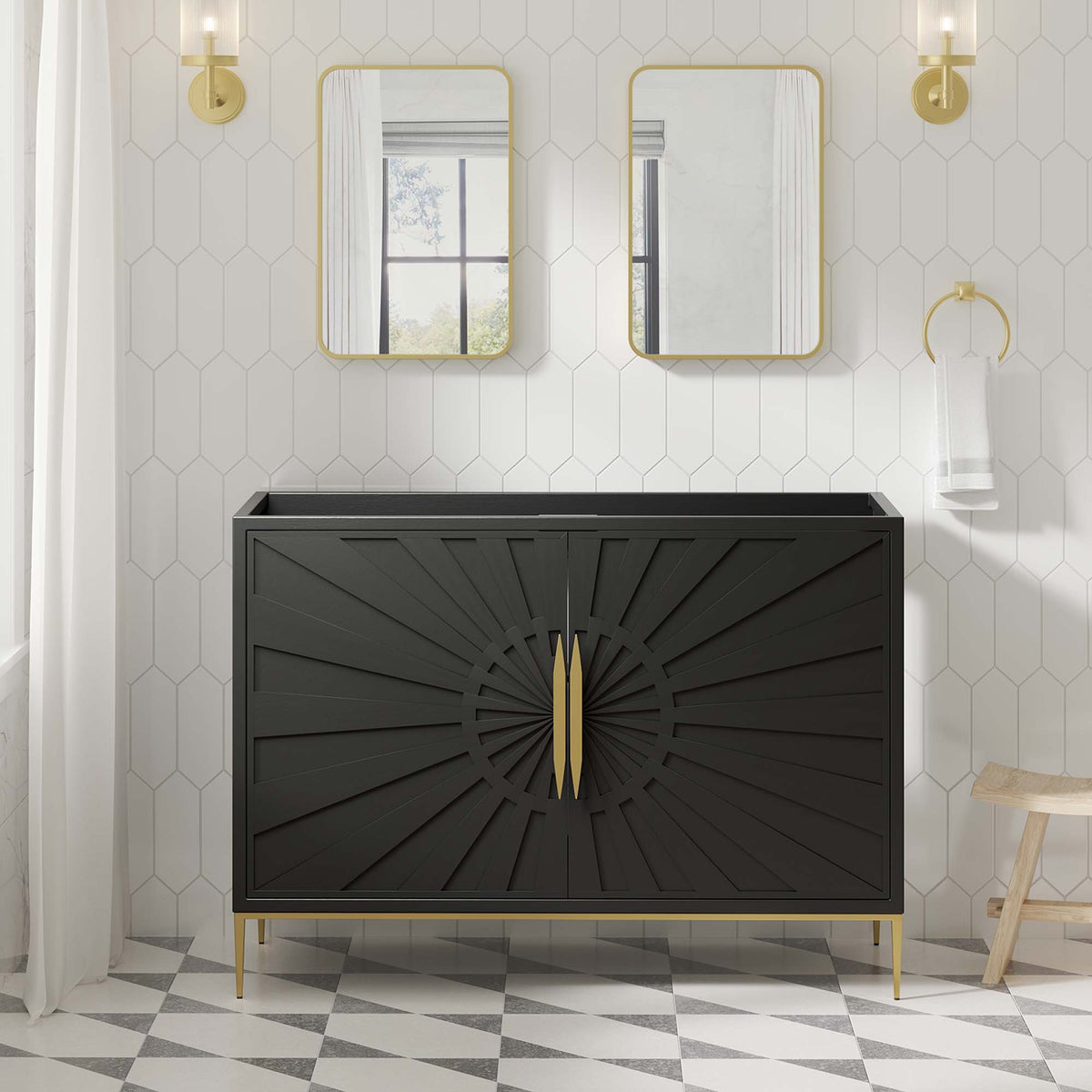 Awaken 48" Double or Single Sink Compatible (Not Included) Bathroom Vanity Cabinet by Modway