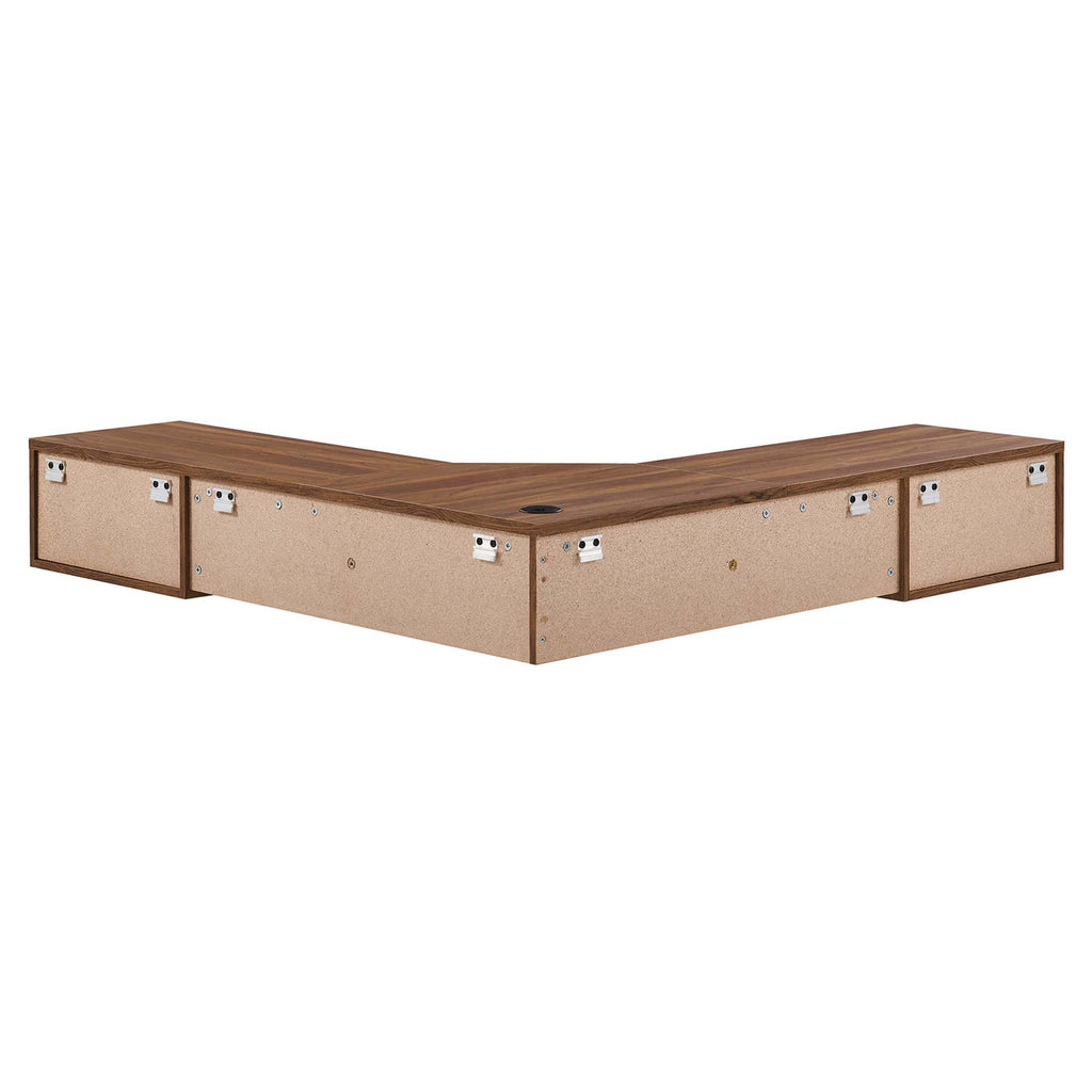 Render Wall Mount Corner Office Desk by Modway