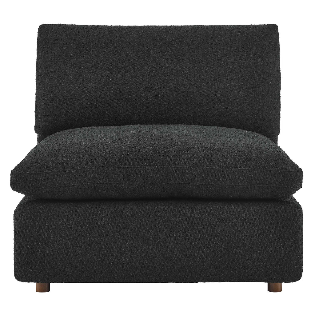 Commix Down Filled Overstuffed Boucle Fabric Armless Chair by Modway