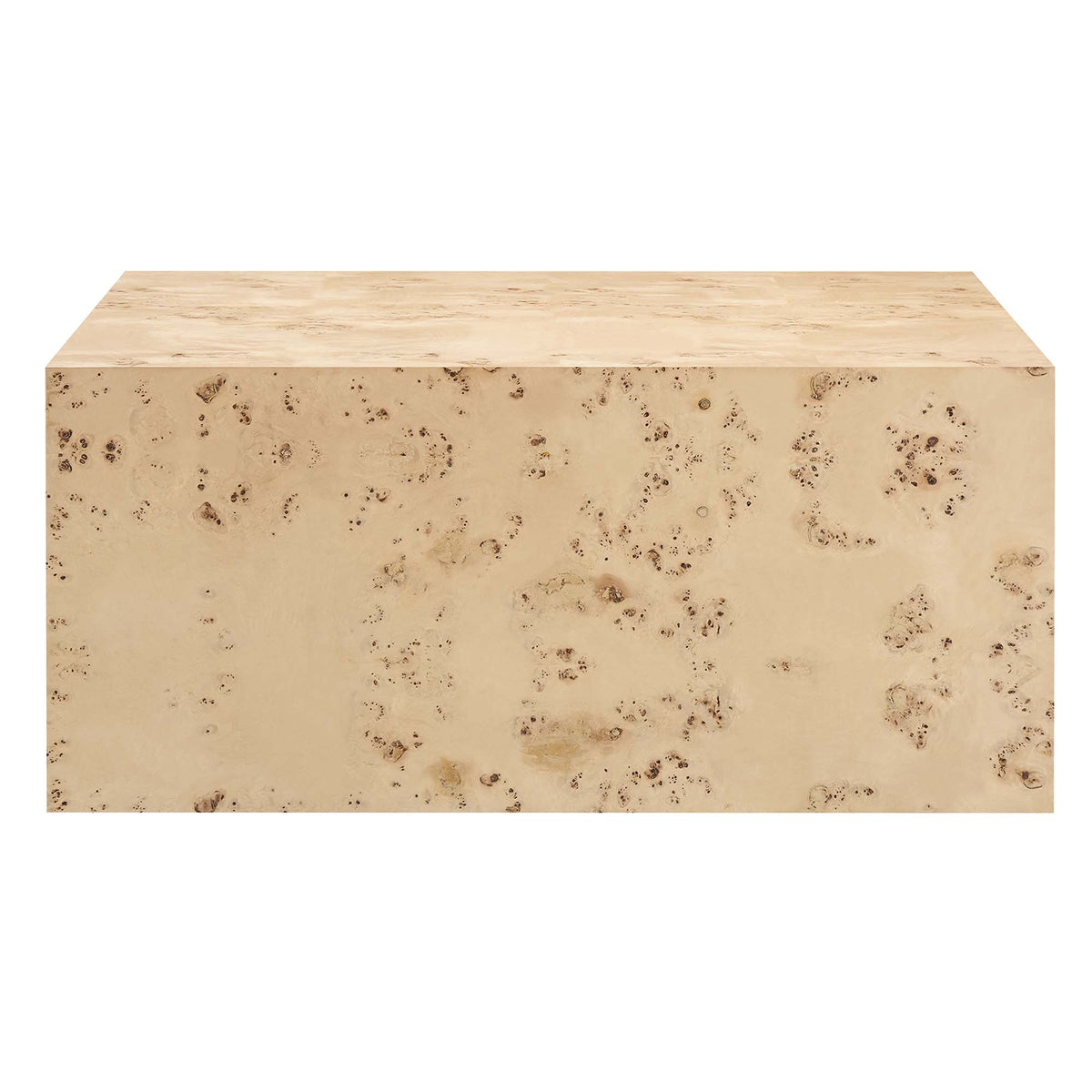 Cosmos 36" Square Burl Wood Coffee Table by Modway