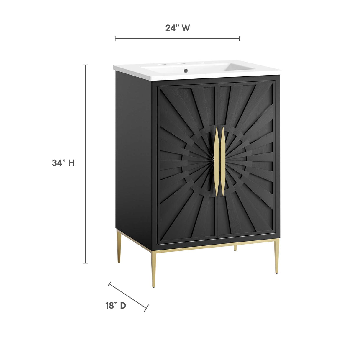 Awaken Bathroom Vanity by Modway