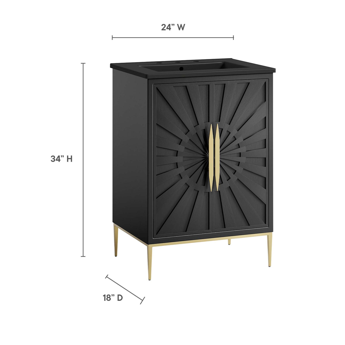 Awaken Bathroom Vanity by Modway