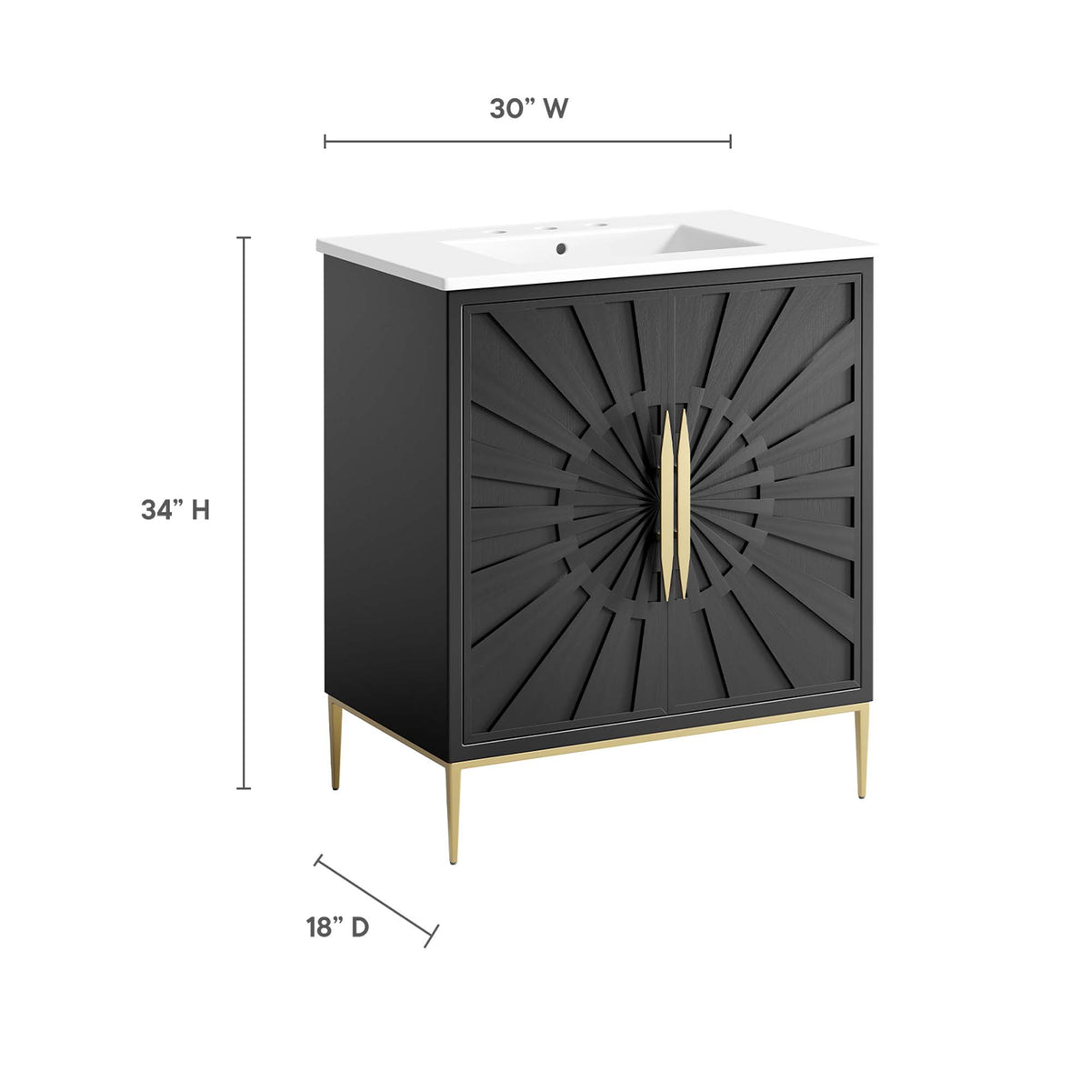 Awaken Bathroom Vanity by Modway