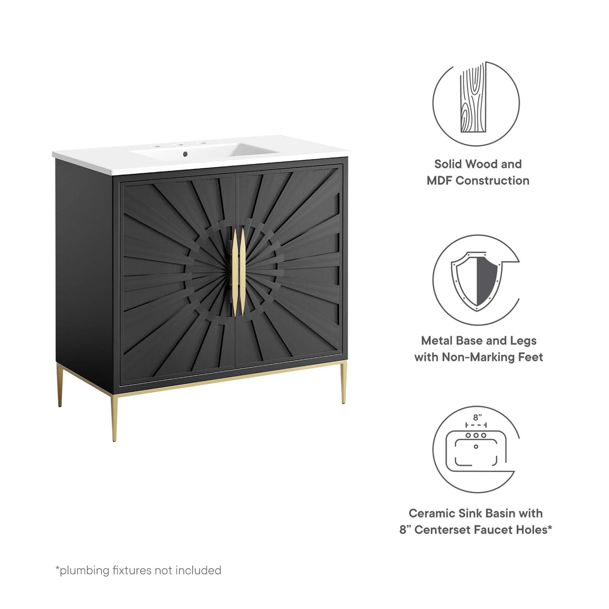 Awaken Bathroom Vanity by Modway
