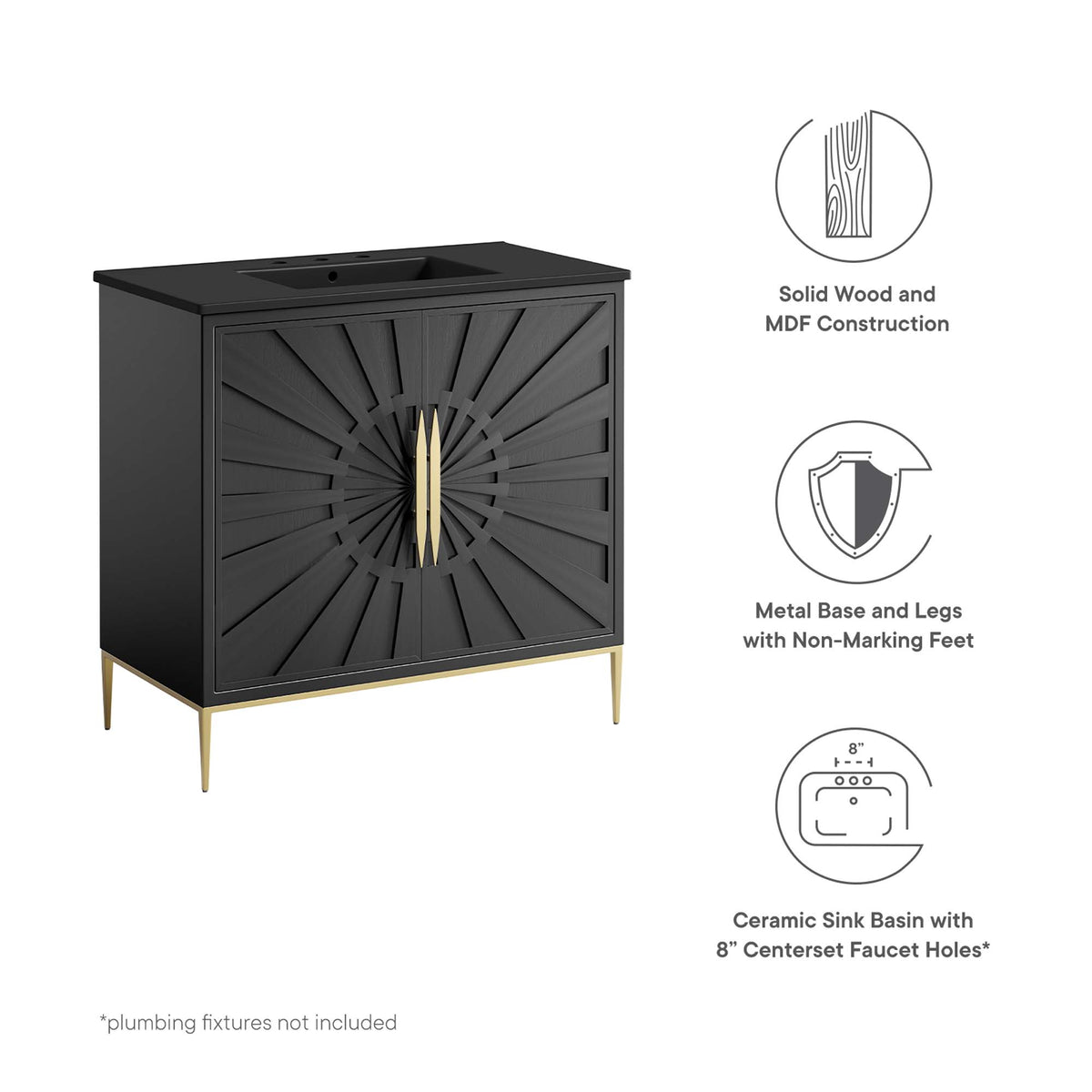 Awaken Bathroom Vanity by Modway