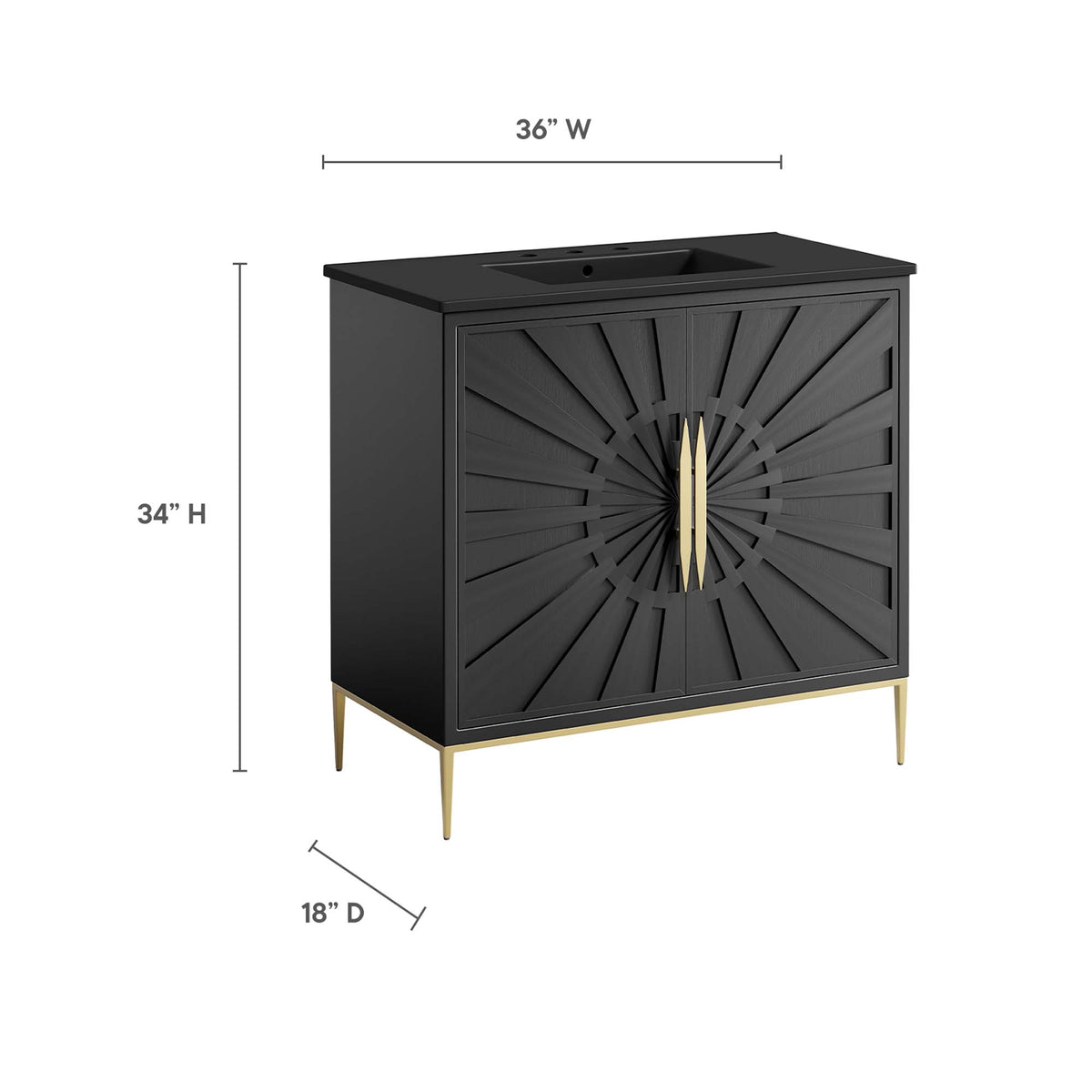 Awaken Bathroom Vanity by Modway