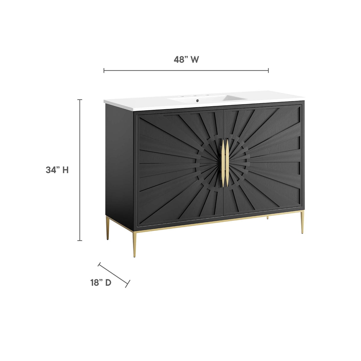 Awaken Bathroom Vanity by Modway
