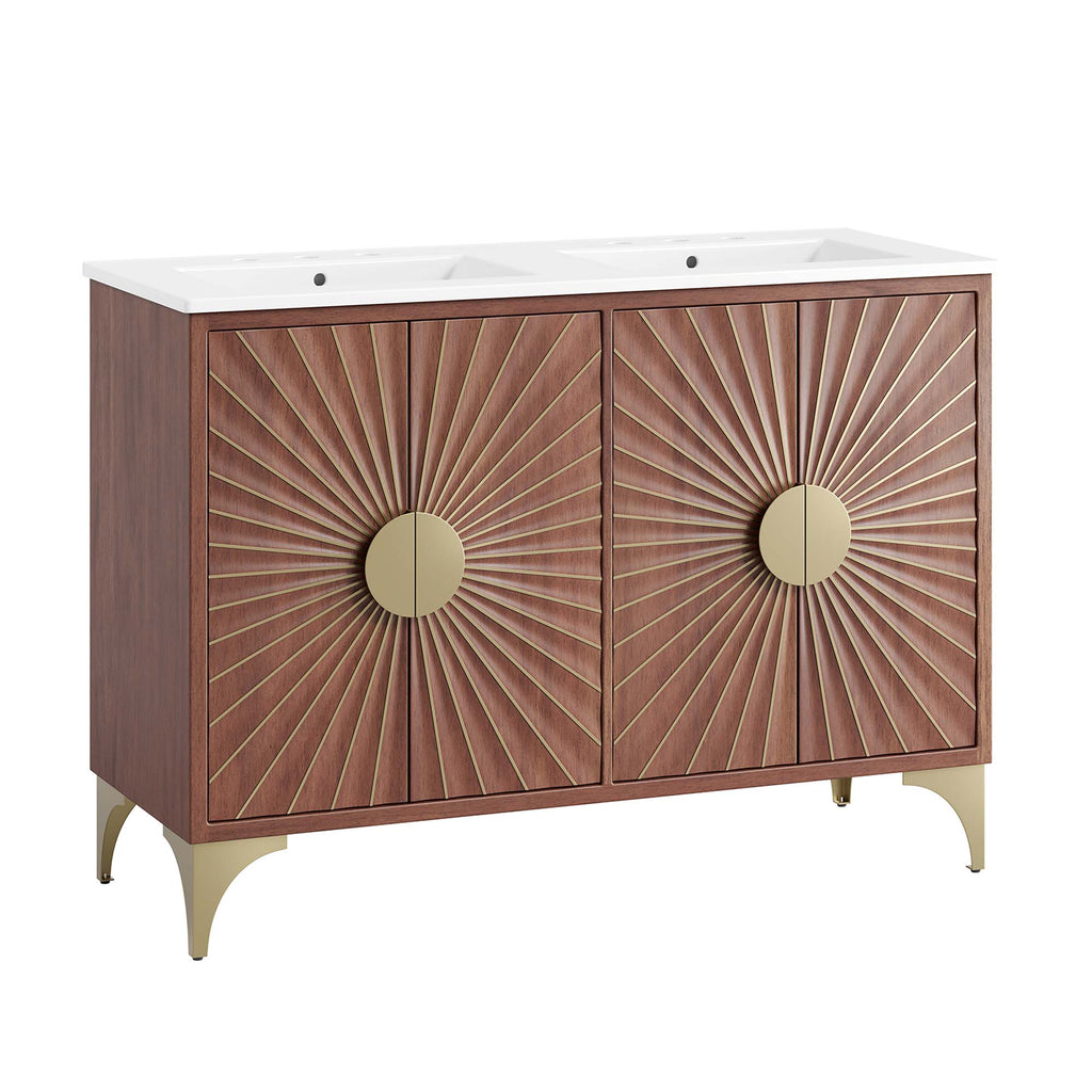 Daylight 48" Double Sink Bathroom Vanity by Modway