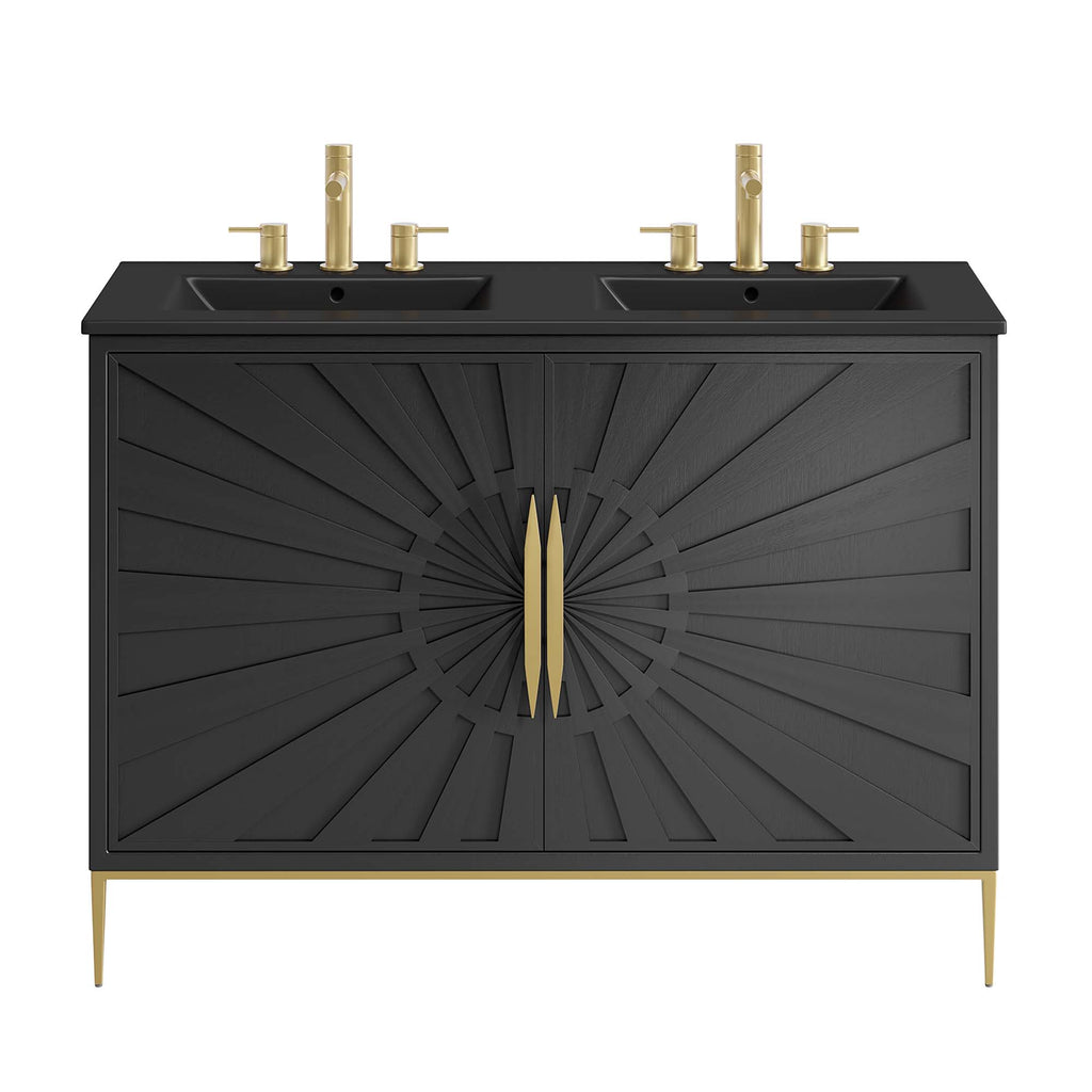 Awaken 48" Double Sink Bathroom Vanity by Modway