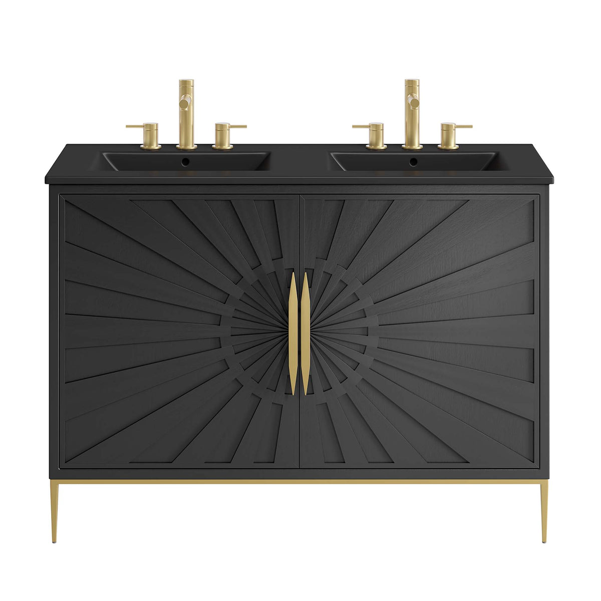 Awaken 48" Double Sink Bathroom Vanity by Modway