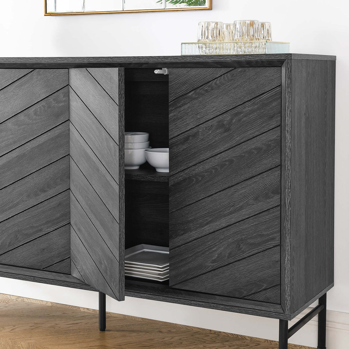Harper Chevron Sideboard by Modway