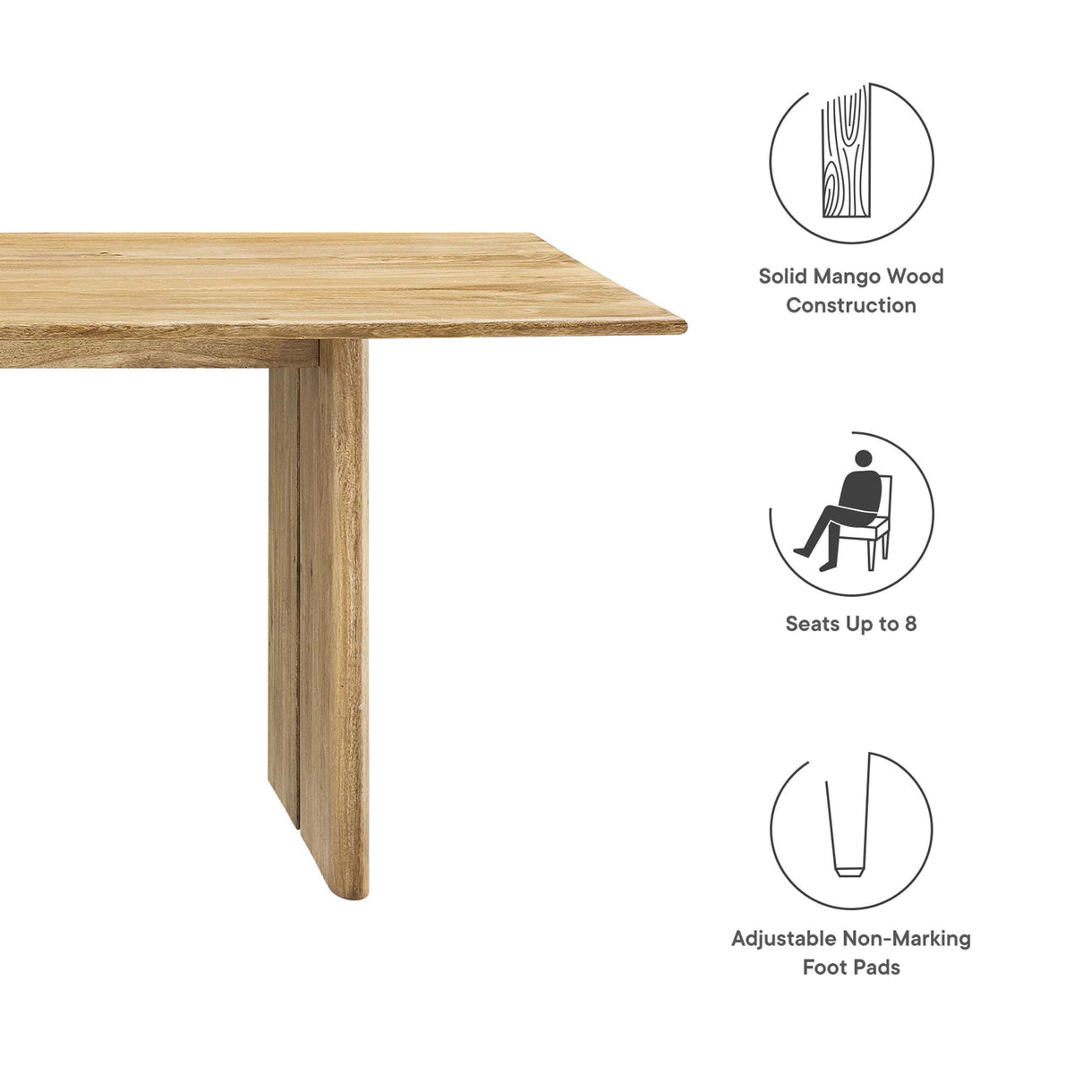 Amistad Wood Dining Table by Modway