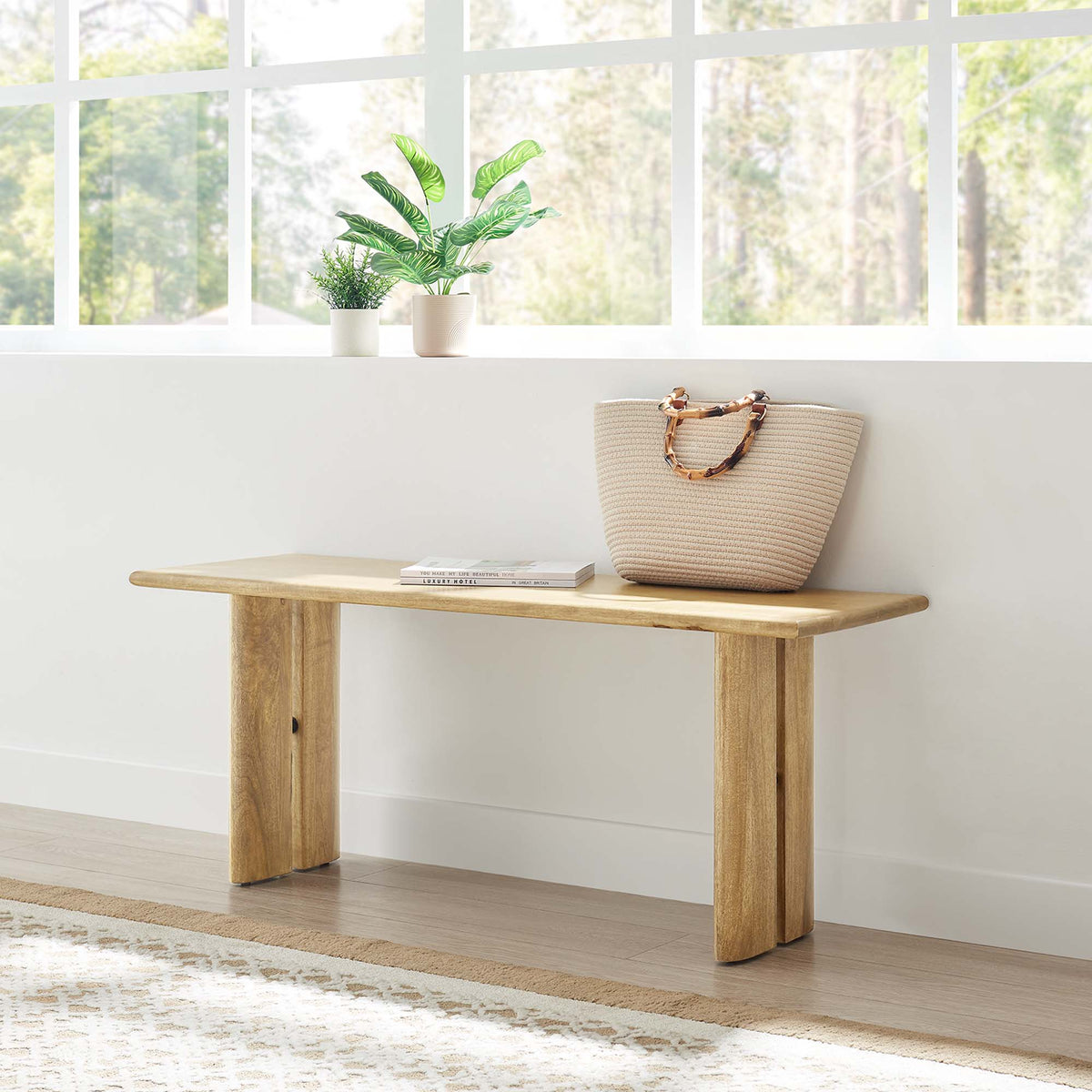 Amistad Wood Bench by Modway