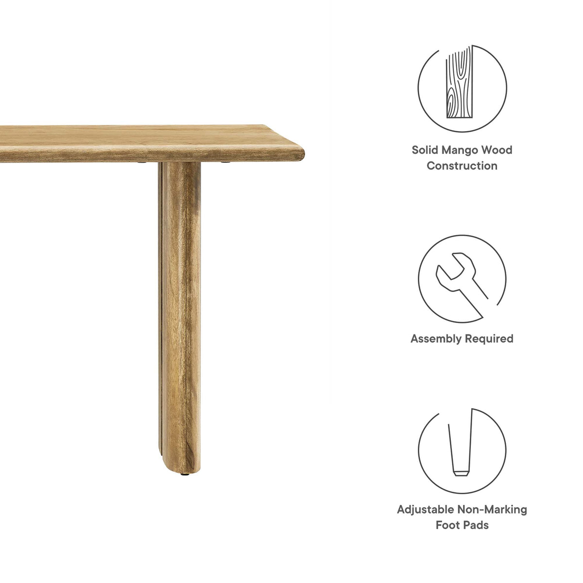 Amistad Wood Bench by Modway