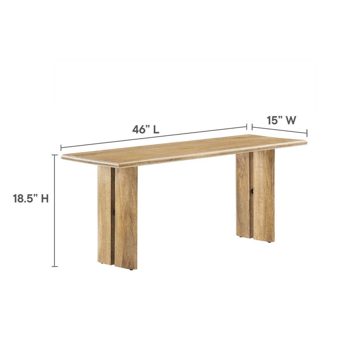 Amistad Wood Bench by Modway