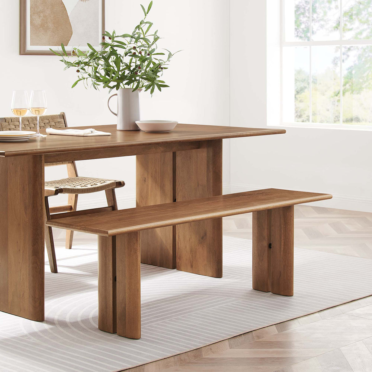 Amistad Wood Bench by Modway