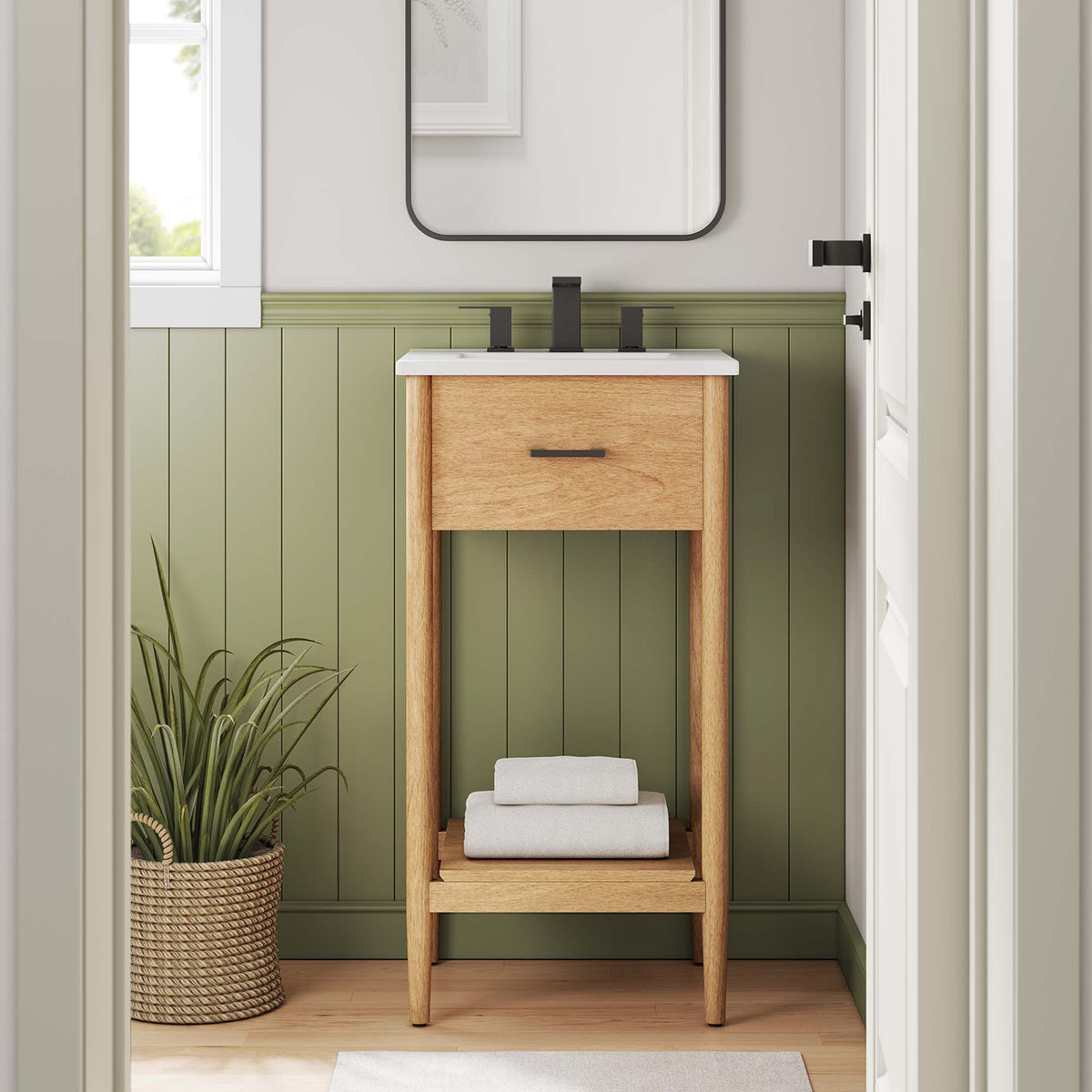 Zaire Bathroom Vanity Cabinet (Sink Basin Not Included) by Modway