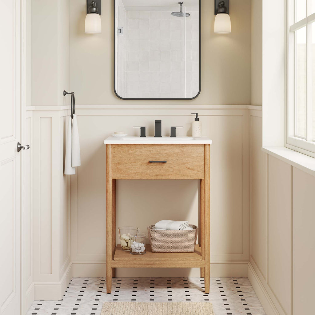 Zaire Bathroom Vanity Cabinet (Sink Basin Not Included) by Modway