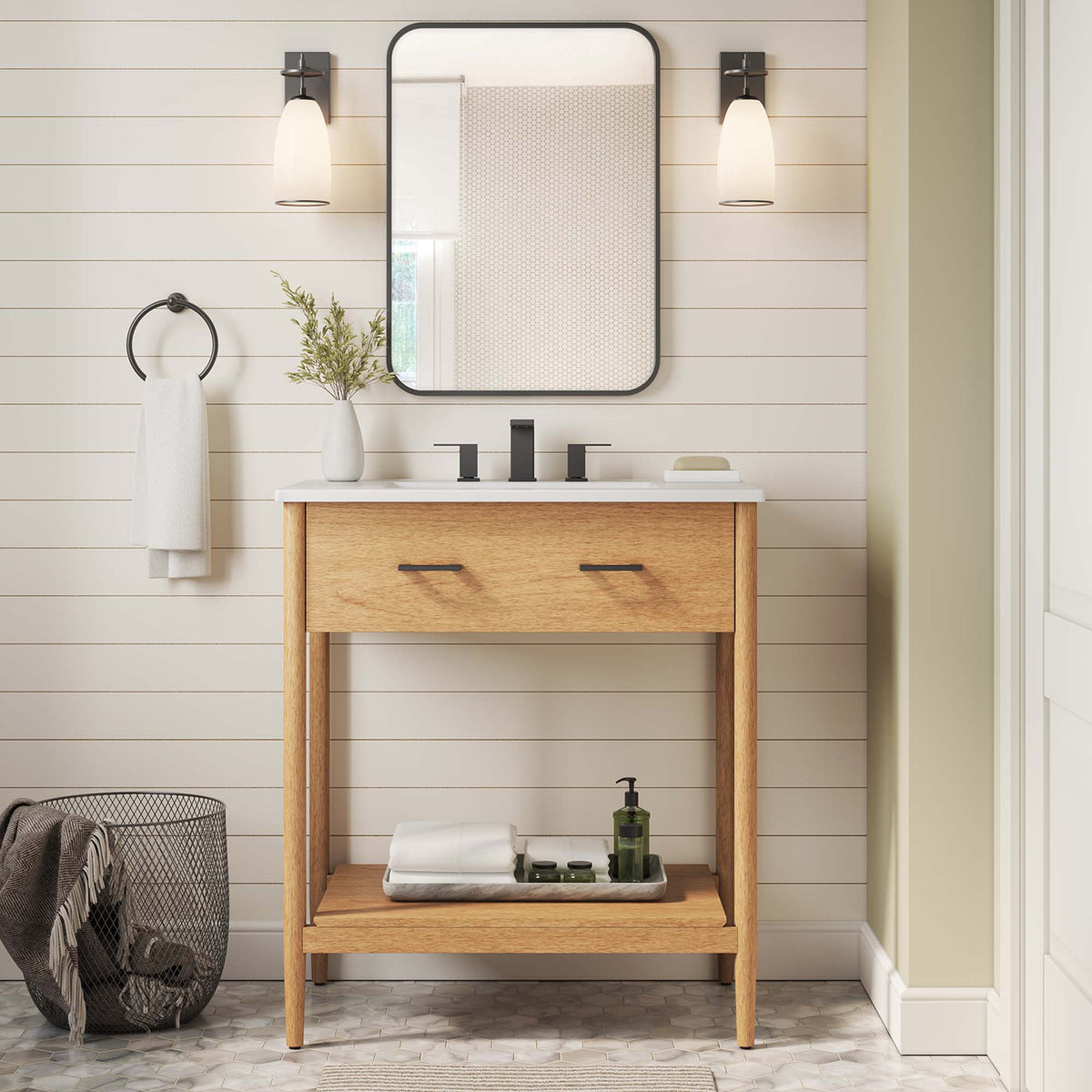Zaire Bathroom Vanity Cabinet (Sink Basin Not Included) by Modway