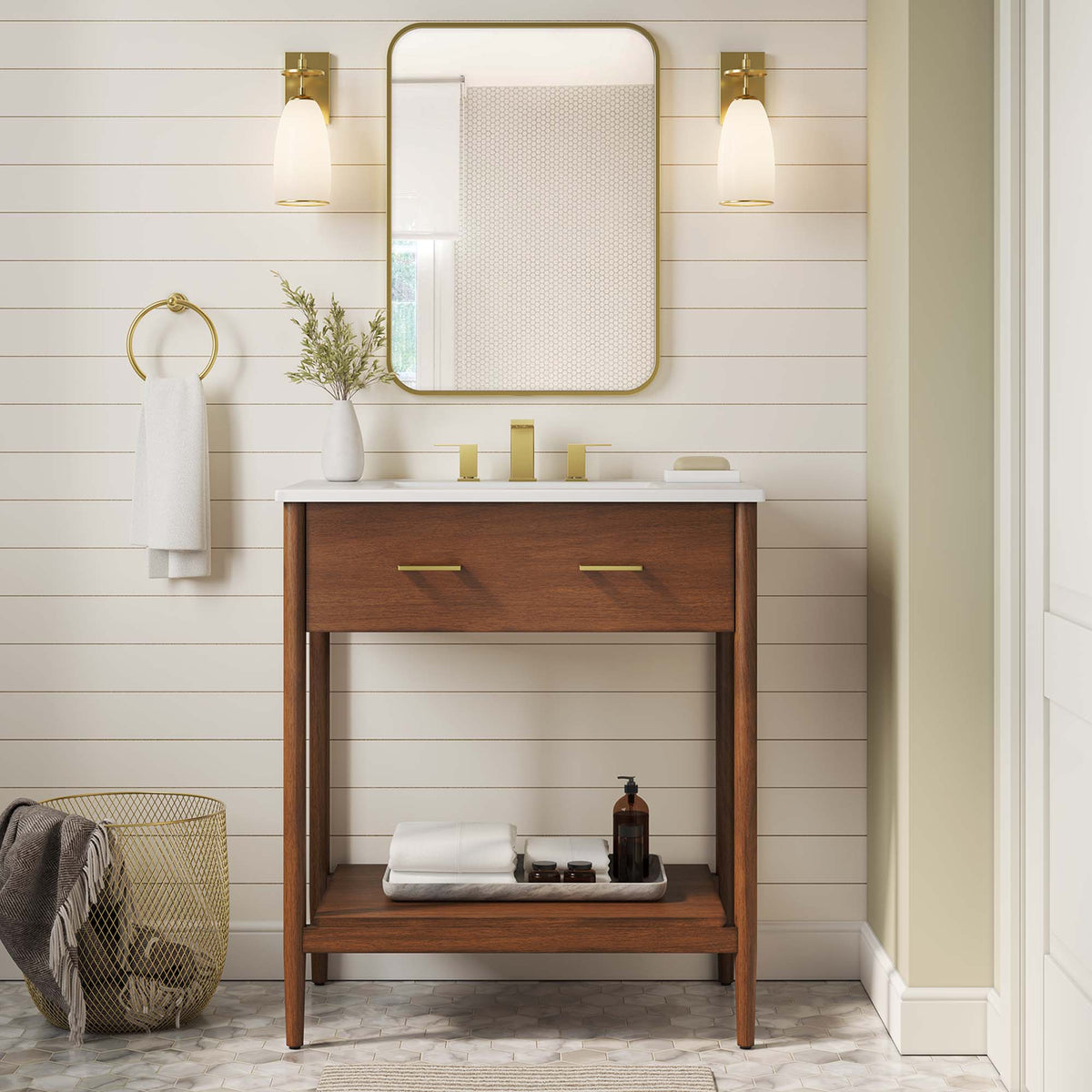 Zaire Bathroom Vanity Cabinet (Sink Basin Not Included) by Modway