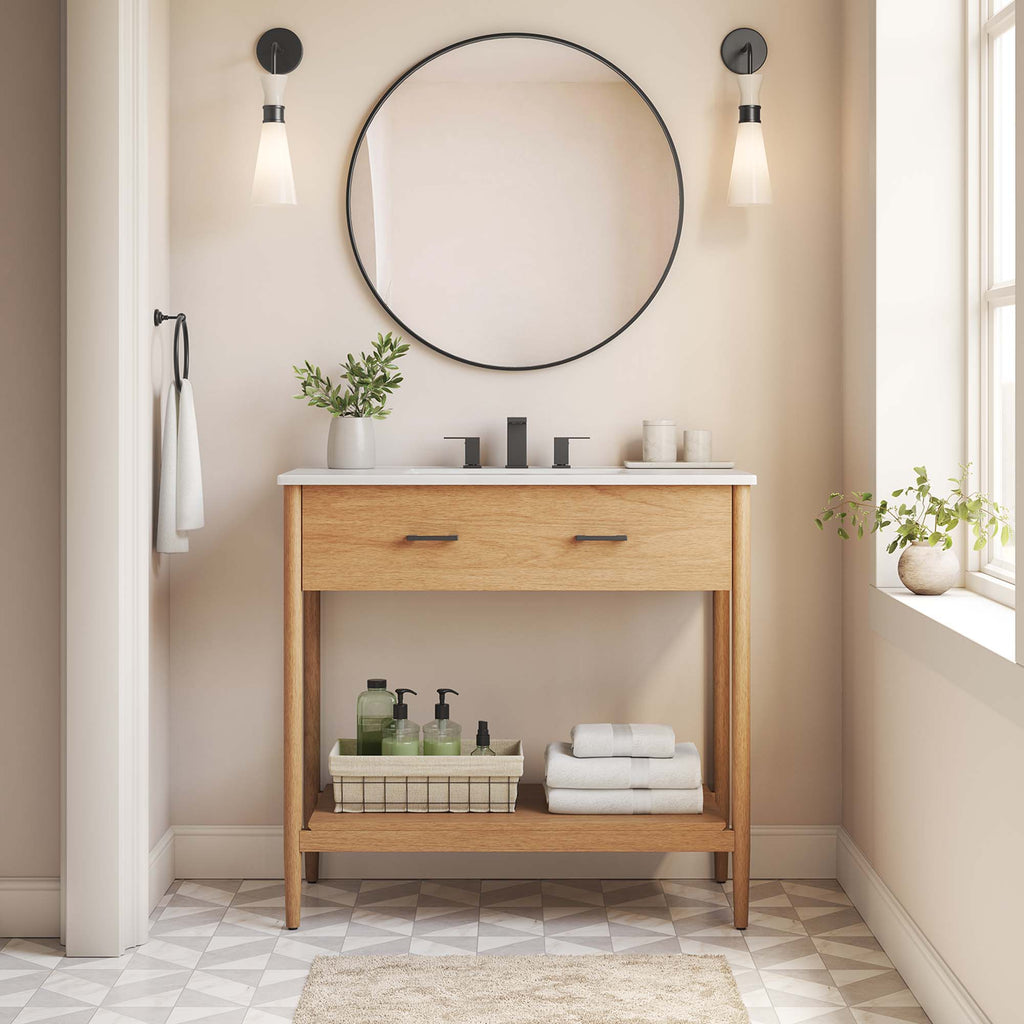 Zaire Bathroom Vanity Cabinet (Sink Basin Not Included) by Modway