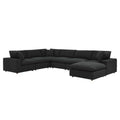 Commix 7-Piece Down Filled Overstuffed Boucle Sectional Sofa by Modway