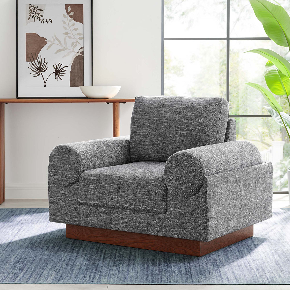 Oasis Upholstered Fabric Armchair by Modway