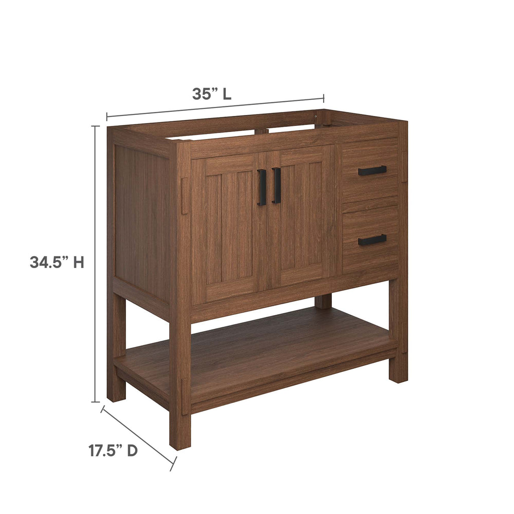 Ashlyn 36" Wood Bathroom Vanity Cabinet (Sink Basin Not Included) by Modway