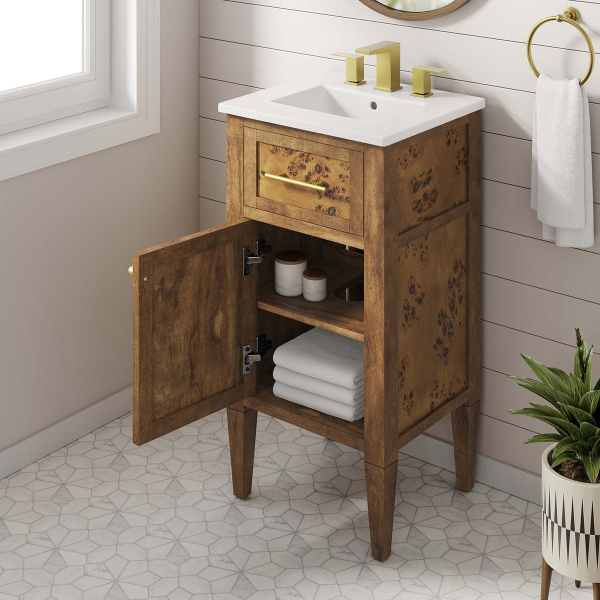 Elysian Wood Bathroom Vanity by Modway