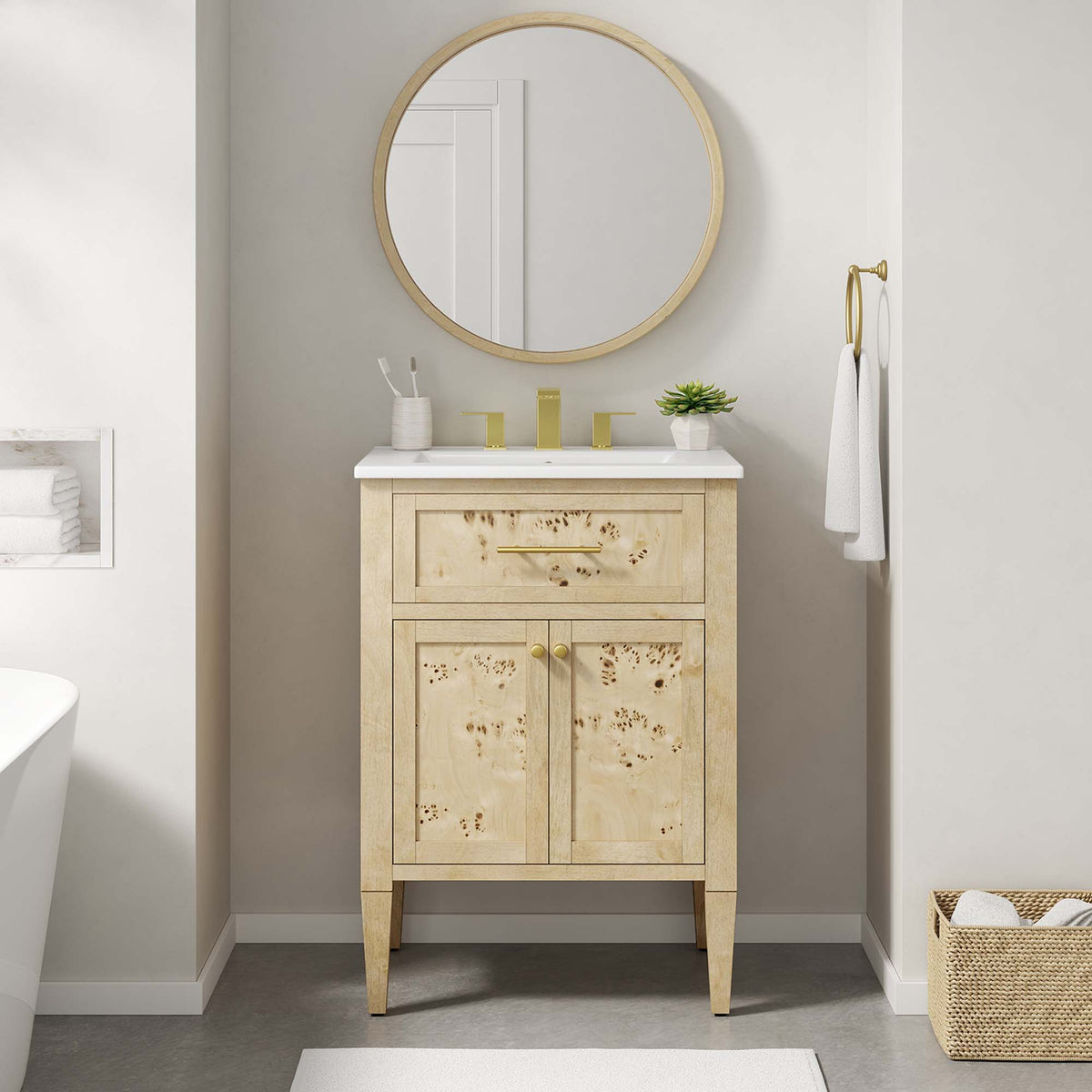 Elysian Wood Bathroom Vanity by Modway