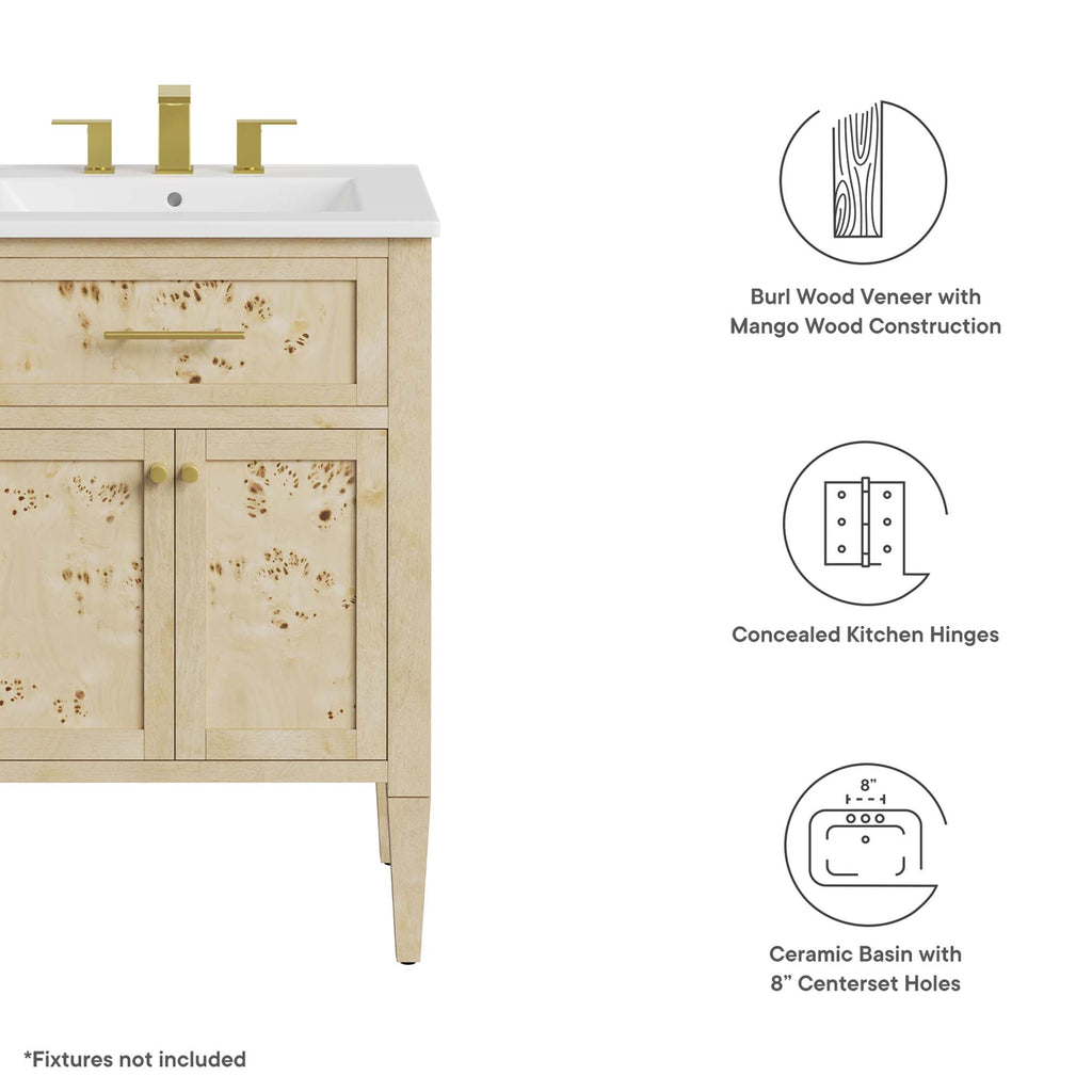 Elysian Wood Bathroom Vanity by Modway