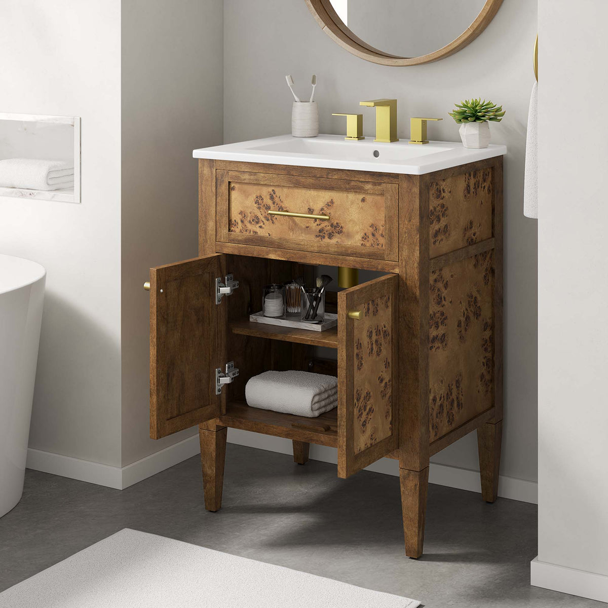 Elysian Wood Bathroom Vanity by Modway