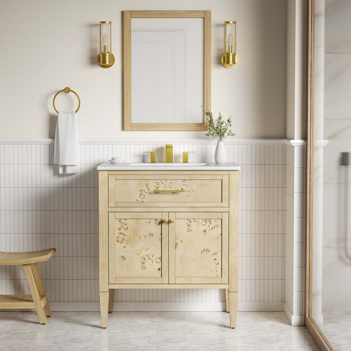 Elysian Wood Bathroom Vanity by Modway