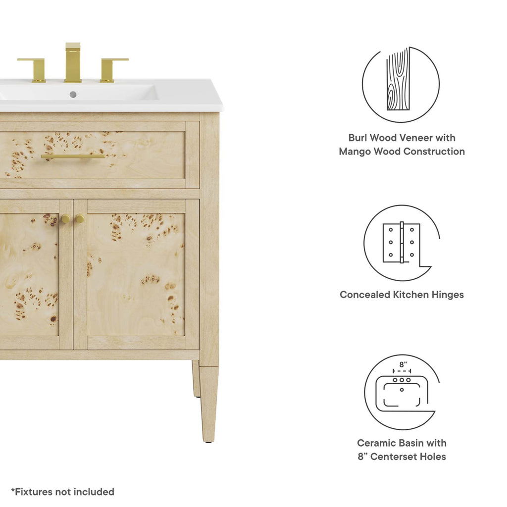 Elysian Wood Bathroom Vanity by Modway