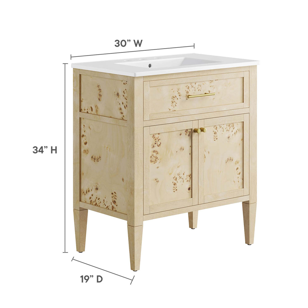 Elysian Wood Bathroom Vanity by Modway