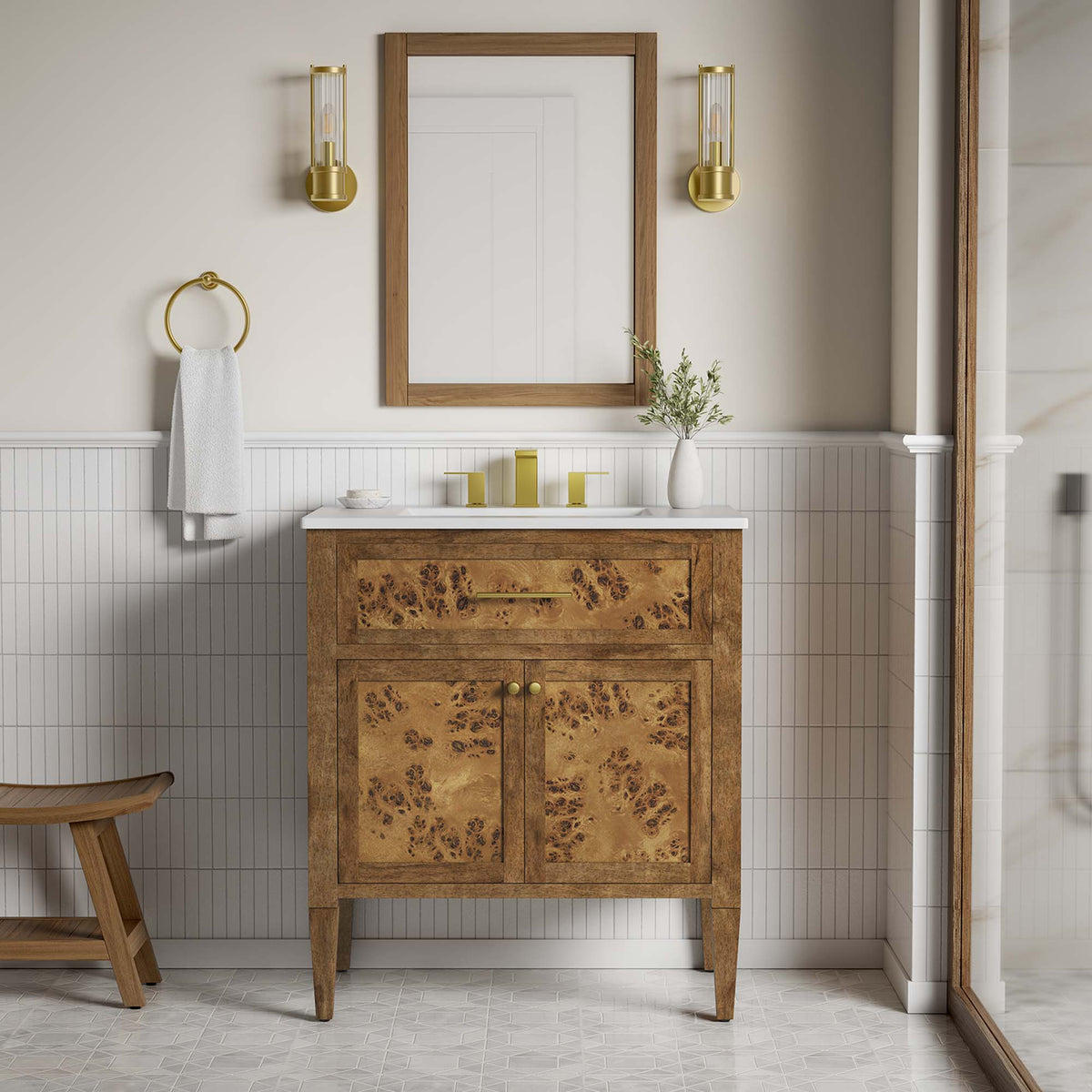 Elysian Wood Bathroom Vanity by Modway