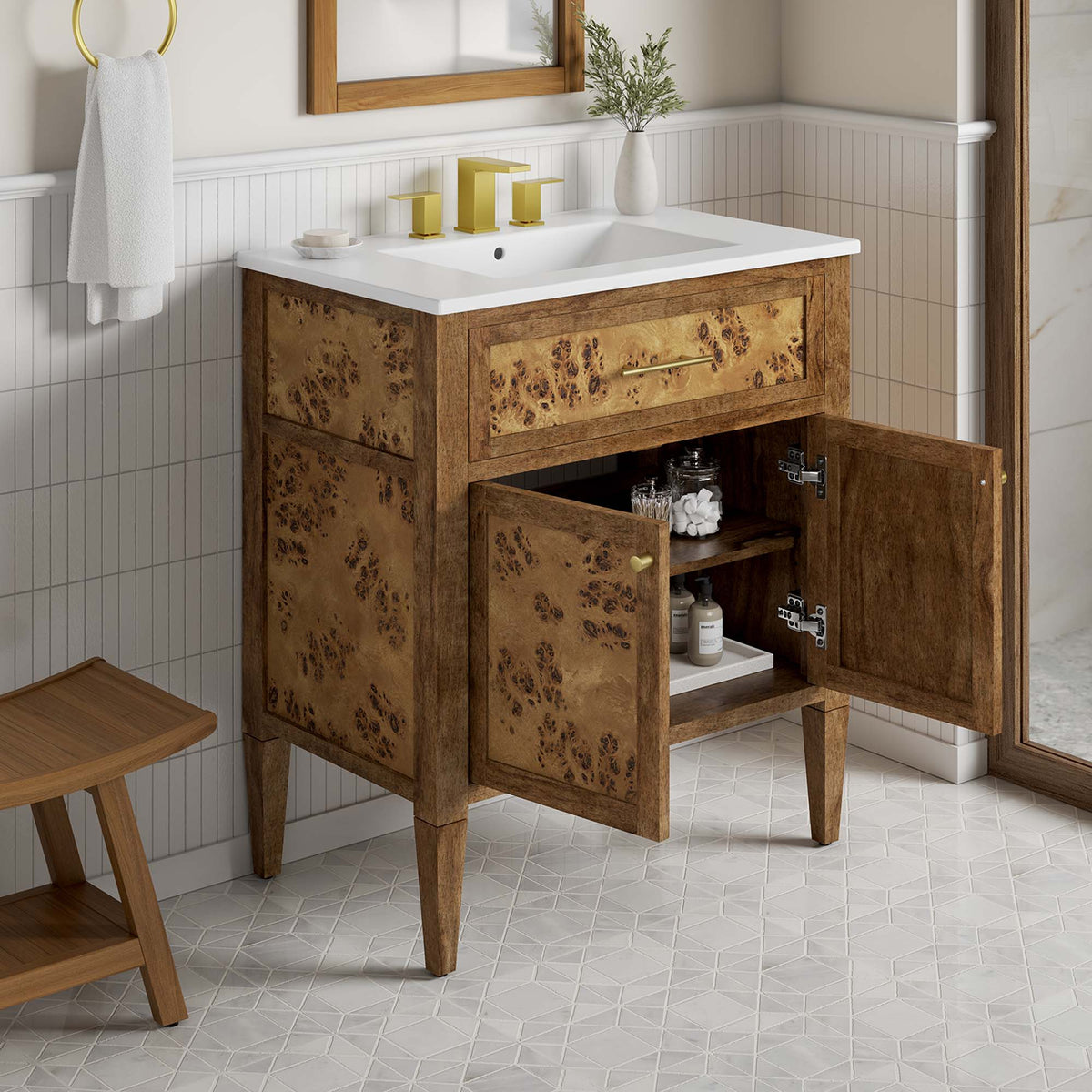 Elysian Wood Bathroom Vanity by Modway