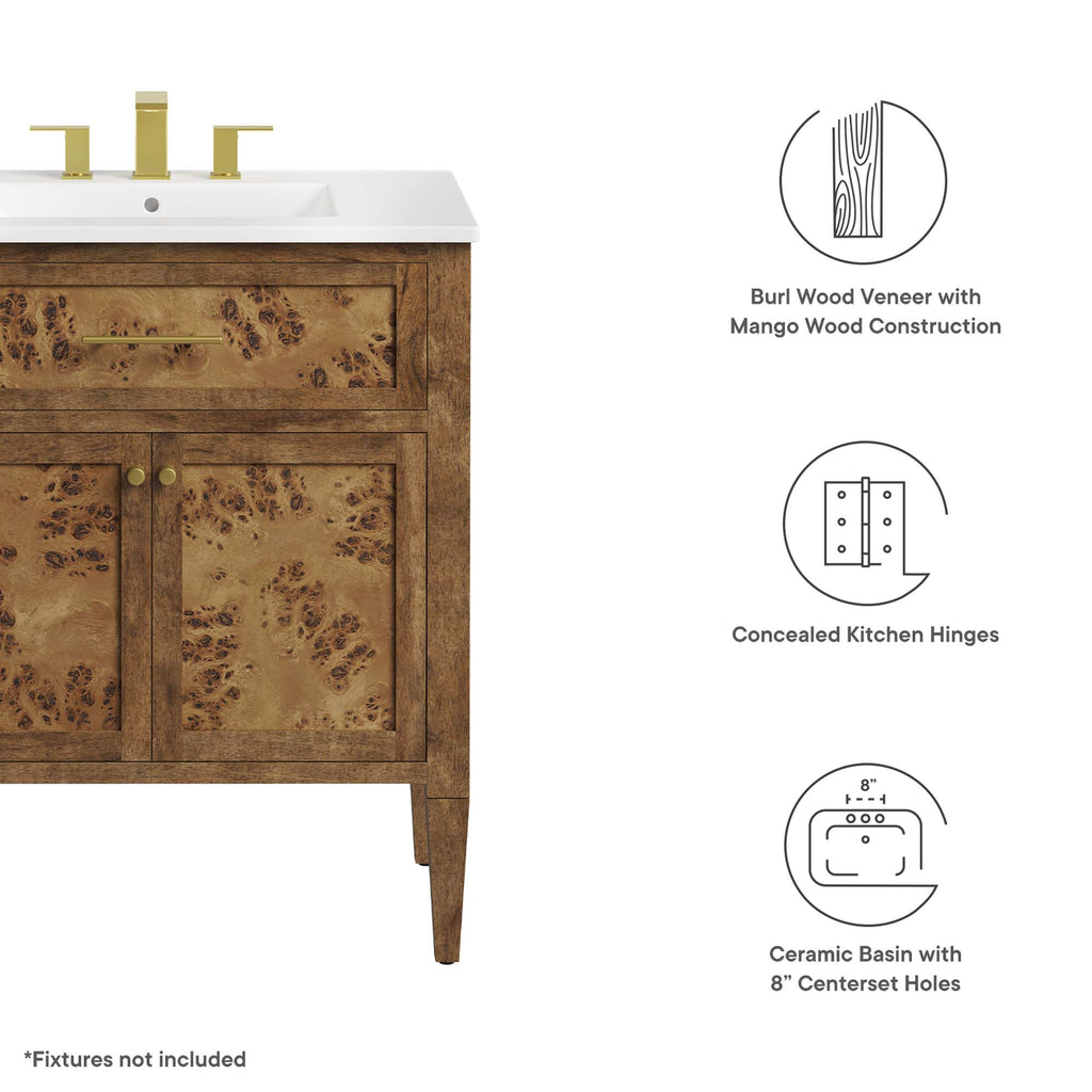 Elysian Wood Bathroom Vanity by Modway