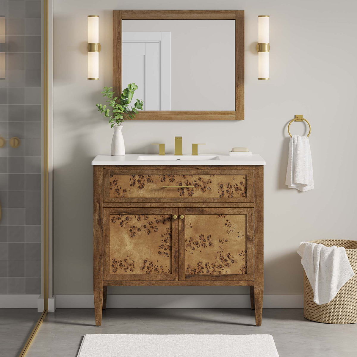 Elysian Wood Bathroom Vanity by Modway