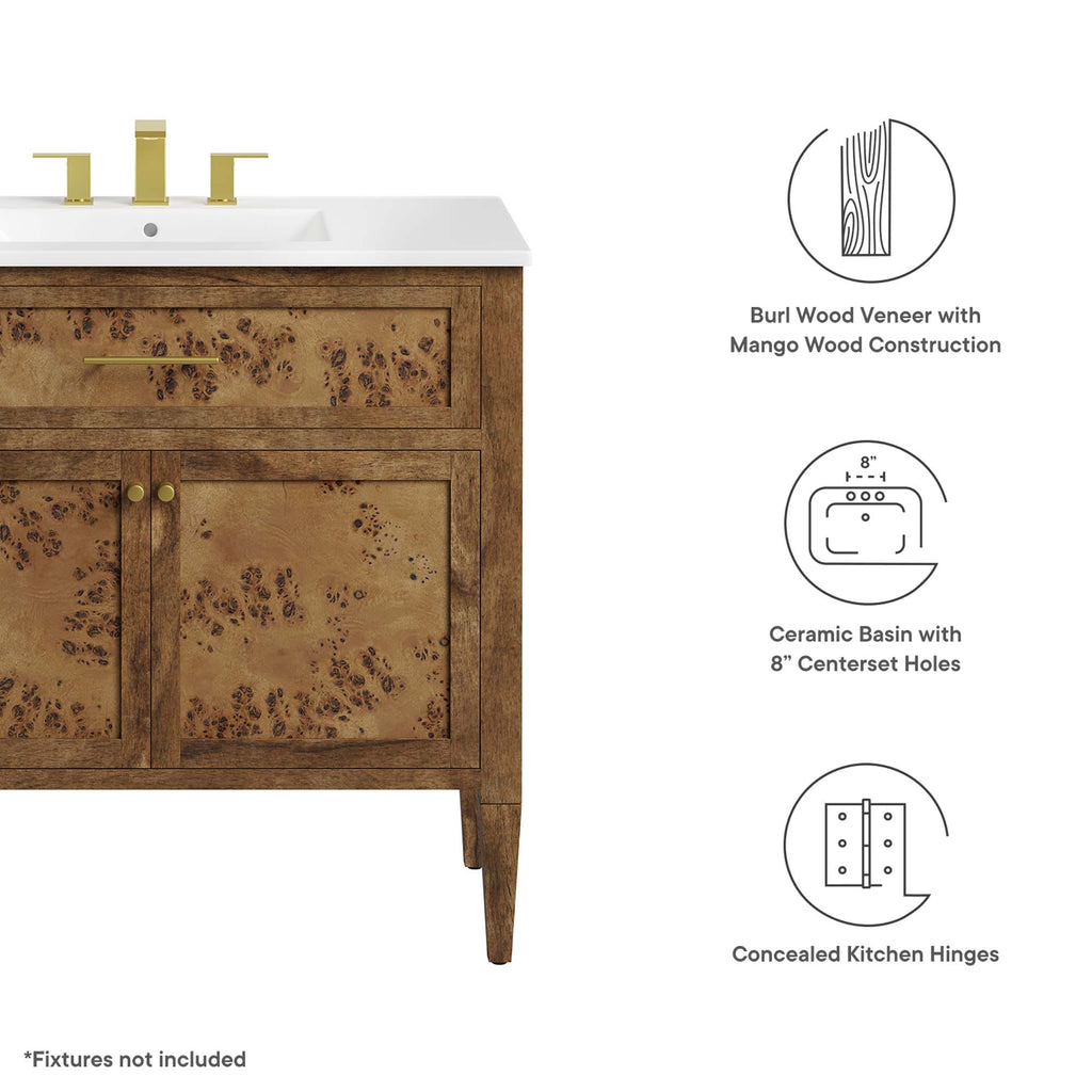 Elysian Wood Bathroom Vanity by Modway