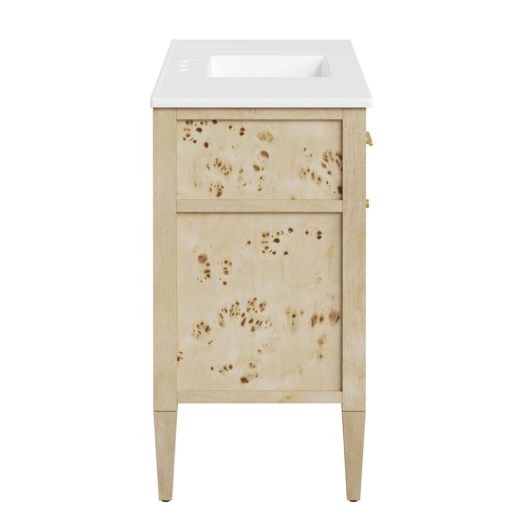 Elysian 48" Wood Single Sink Bathroom Vanity by Modway